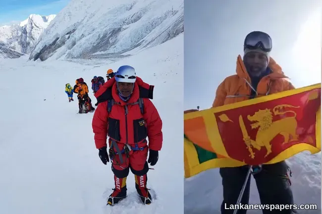 LNP - Johann Peries becomes first Sri Lankan to summit Antarctica’s highest mountain