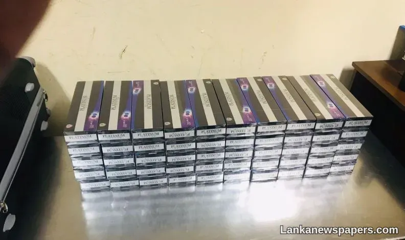 LNP - Two arrested at BIA for smuggling cigarettes worth Rs. 50.9 million