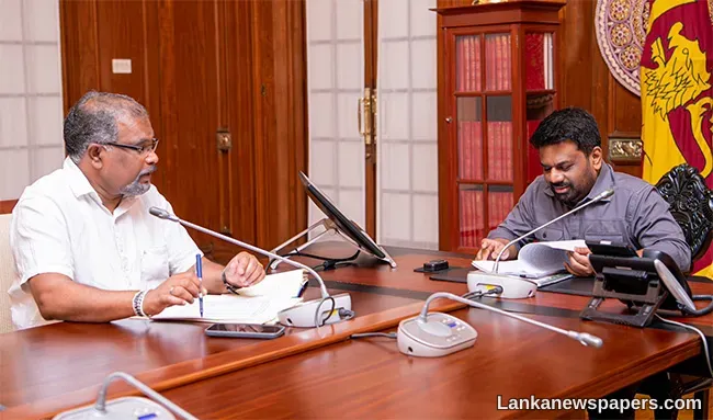LNP - President Dissanayake reviews final draft of Budget 2025