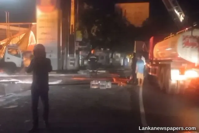 LNP - 4 dead, another 4 injured in Kurunegala fuel station fire
