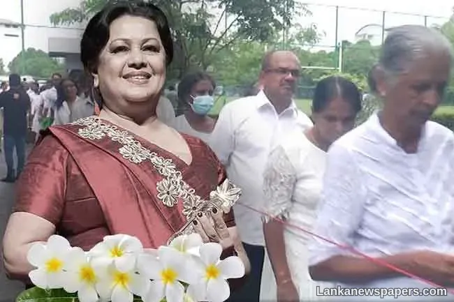 LNP - Large crowd gathers to pay last respects to Malini Fonseka