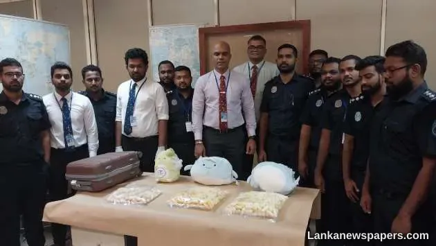LNP - Thai woman arrested at BIA with Rs. 510 million worth of cocaine hidden in teddy bears
