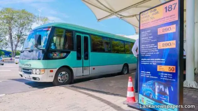 LNP - New airport–Colombo luxury bus service now in operation
