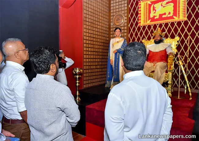 LNP - President inaugurates wax museum at historic Ehelepola Walawwa in Kandy