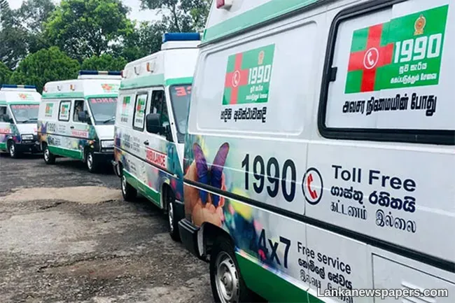 LNP - “Suwa Seriya” ambulances to be increased from 272 to 400
