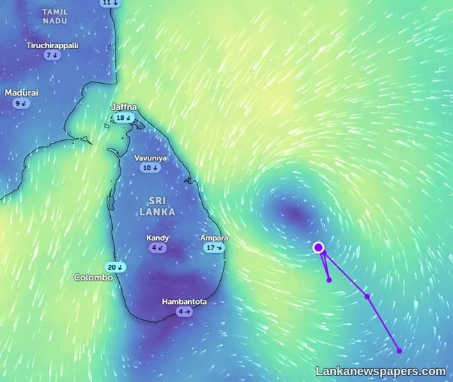 Deep depression changes direction; Rainfall risk in Central Highlands reduced