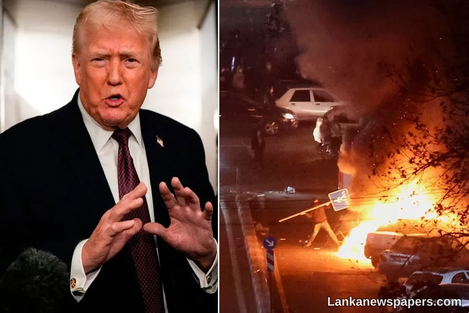 Trump urges Iranians to keep protesting, says help is on its way