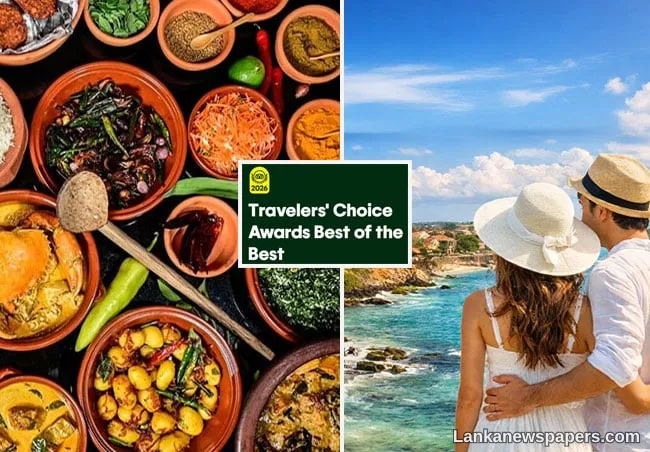 Tripadvisor Travelers Choice Awards 2026- Colombo among best food cities; Galle in top 5 honeymoon destinations