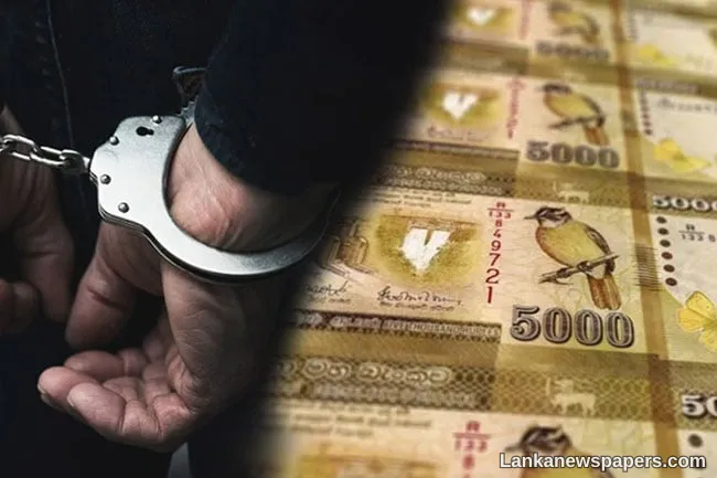 Suspect arrested with over Rs. 283 mln, two vehicles in Ibbagamuwa
