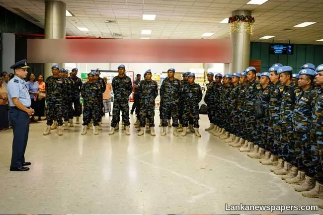 SLAF deploys 11th aviation contingent to Central African Republic