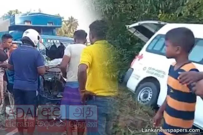 Several injured following collision involving lorry and ambulance in Habarana