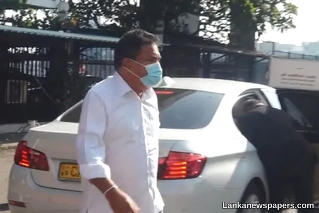 Former Minister P. Harrison appears before FCID