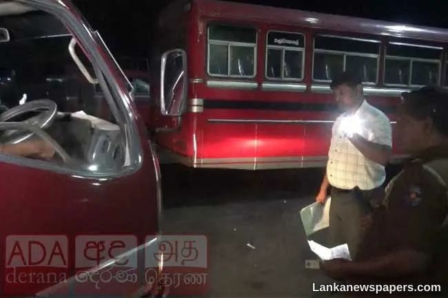 Police inspect 65 vehicles in Ginigathhena, 12 suspended for safety violations