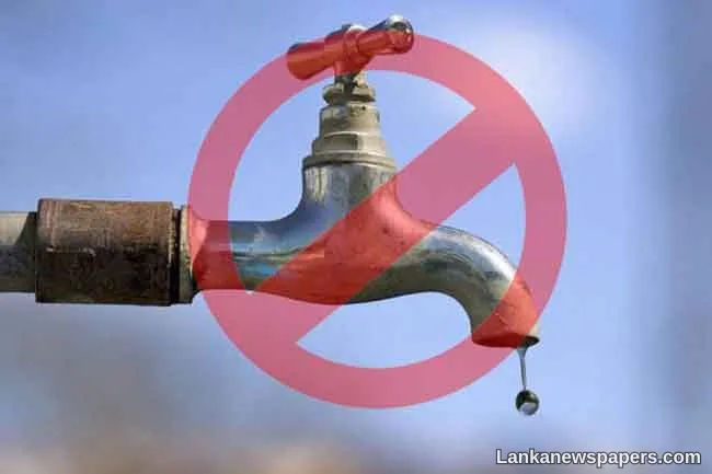 22-hour water cut in several areas in Kandy District today