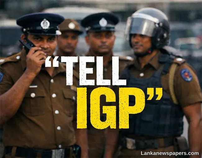 Sri Lanka Police launches Tell IGP online platform for public complaints