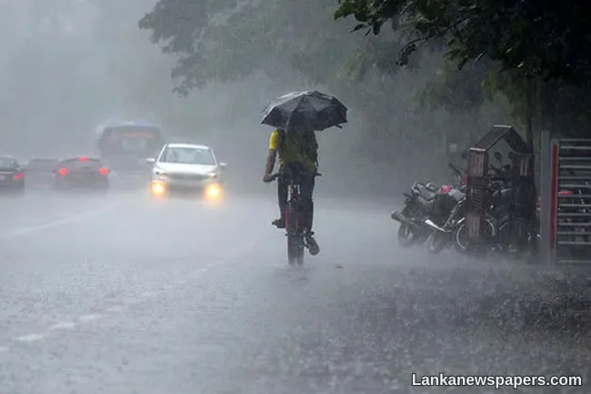 Showers expected in several areas today