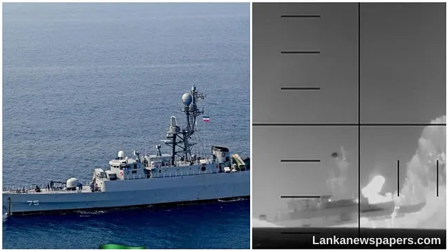Iran says warship sunk by US was unarmed and on ceremonial mission