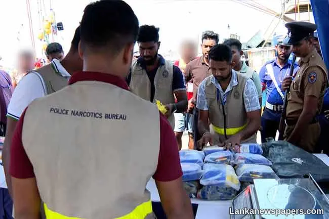 Over 102 kg of heroin found aboard fishing trawler seized by Navy in southern seas