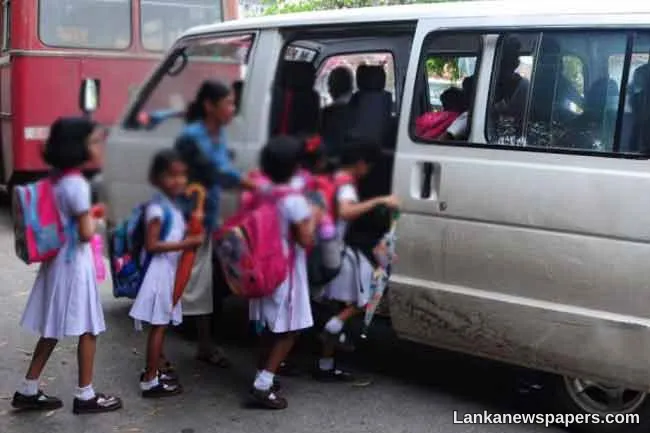 School van charges raised by 5% with effect from today