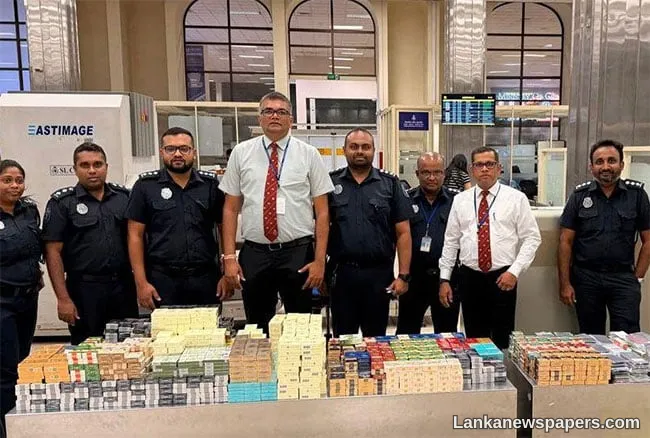 Five Chinese nationals arrested at BIA with cigarettes and used phones worth Rs. 18 million