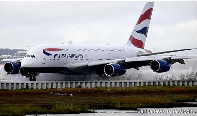 British Airways to resume flights to Colombo