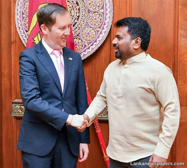 US Special Envoy calls on Sri Lanka President to discuss bilateral ties and regional developments