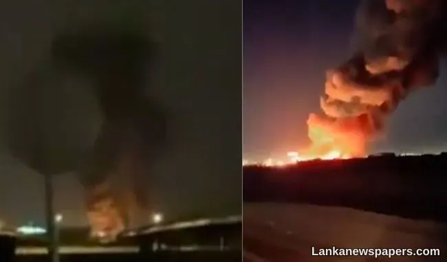 Drone attack hits fuel tank at Kuwait International Airport causing fire
