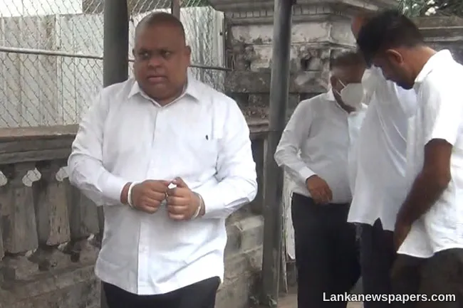 Ex-MP Sajin Vass Gunawardena produced before court
