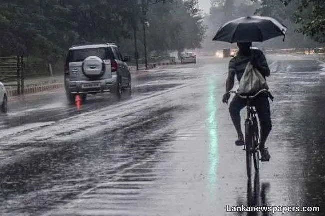 Several areas including Western Province to receive afternoon thundershowers
