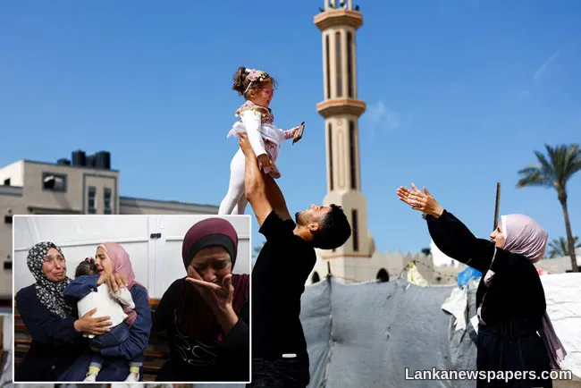 Babies evacuated from Gaza two years ago returned to their overjoyed parents