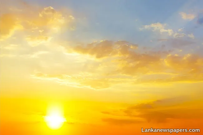 Sun directly over parts of Sri Lanka today