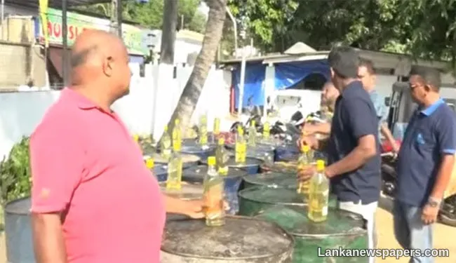 Over 4,600 litres of hoarded diesel seized in Kalmunai