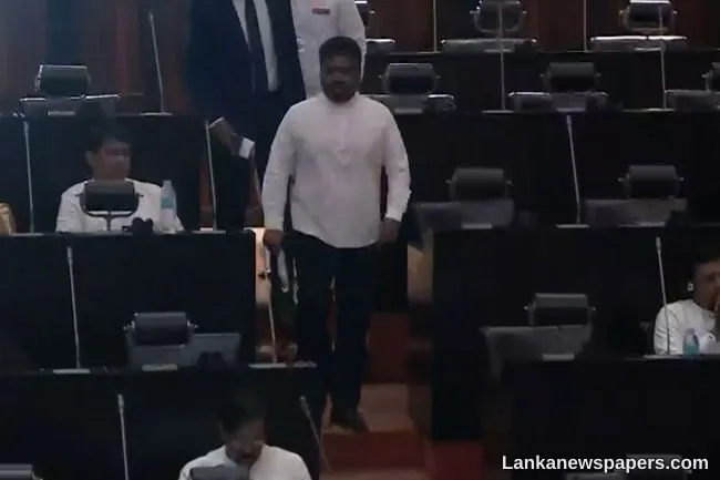 President arrives in Parliament to announce economic relief package