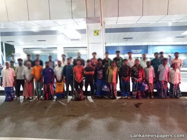30 Indian fishermen repatriated from Sri Lanka