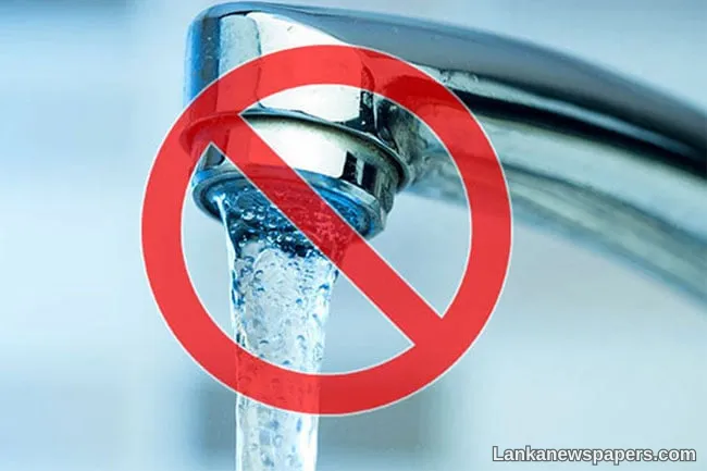 12-hour water cut announced for Pelanwatta and several areas