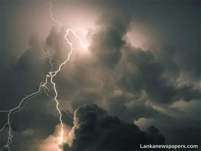Advisory issued for severe lightning in several provinces