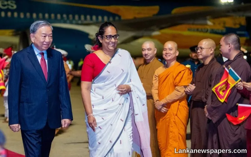 President of the Socialist Republic of Vietnam arrives in Sri Lanka on State Visit