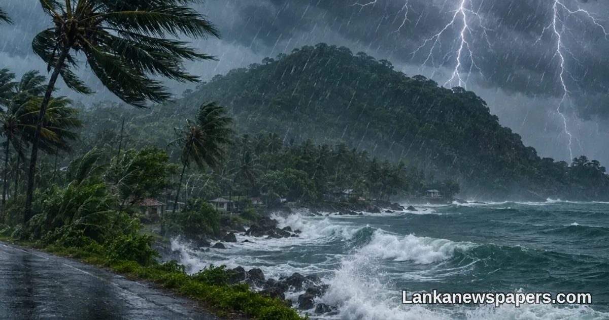 Monsoon Intensifies: Met Department Issues Heavy Rain Warning for Southwest Sri Lanka from Thursday