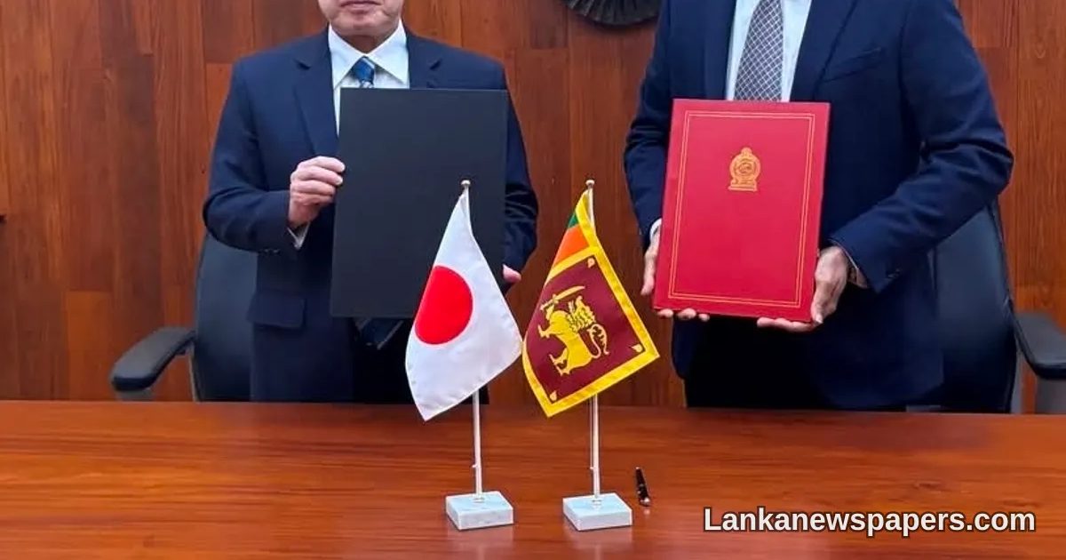Japan Extends Rs. 591 Million Grant to Boost Sri Lanka