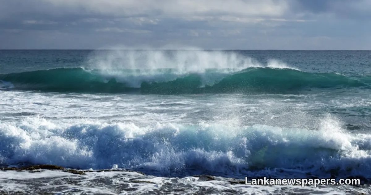 Amber Warning Issued as Meteorology Department Flags High Wave Risk Along Sri Lanka