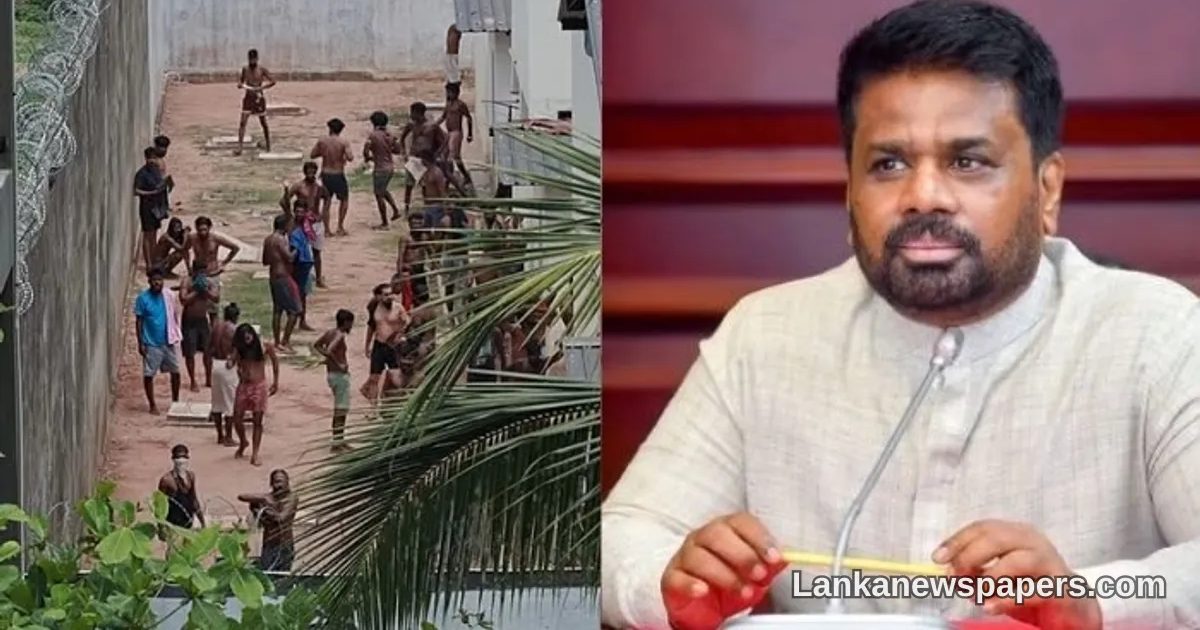 President Dissanayake Orders New Joint Mechanism to Tackle Prison Security and Inmate Welfare