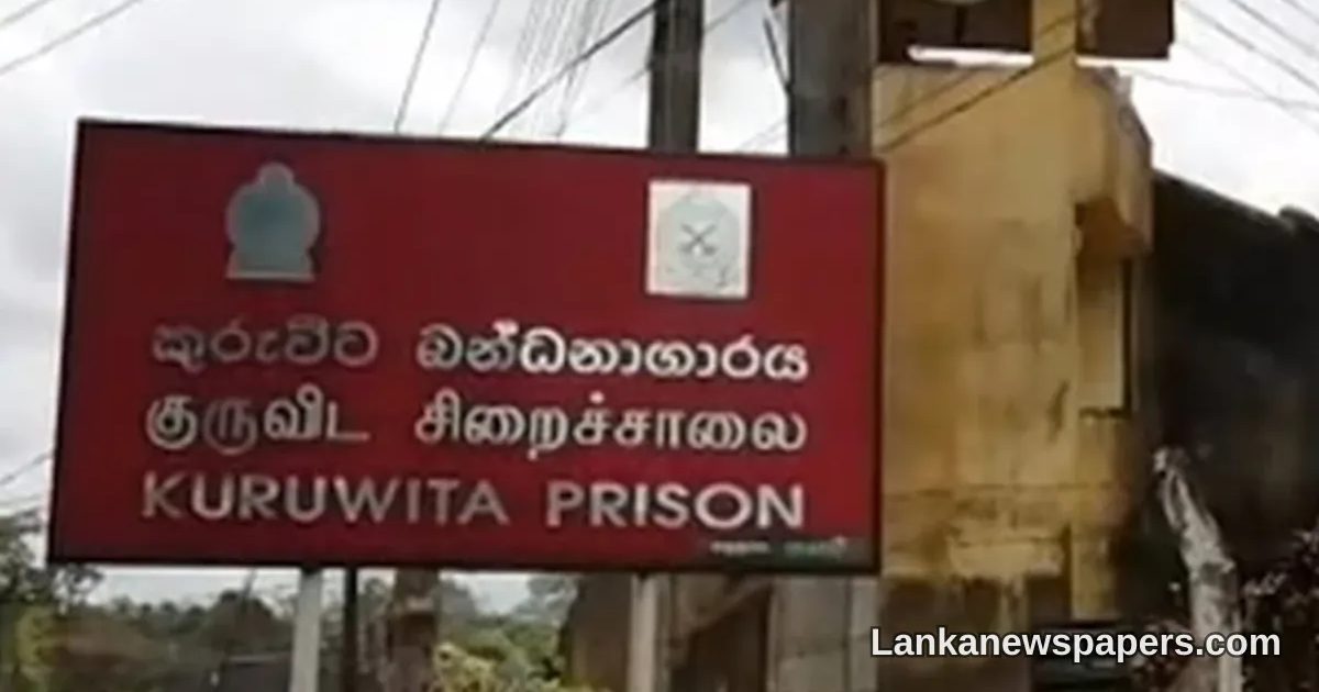 Tear Gas Deployed as Unrest Erupts at Kuruwita Prison