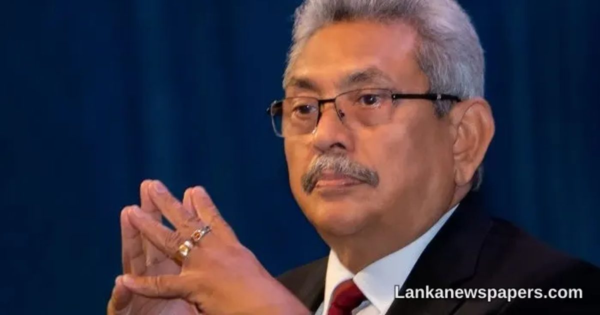 Gotabaya Rajapaksa Moves Court of Appeal to Block PTA Arrest Over ...