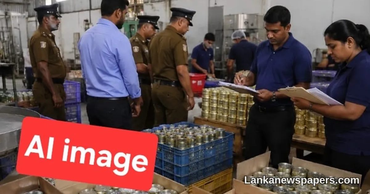 CAA Busts Illegal Canned Fish Operation in Pannala, Seizes Stock Valued at Rs. 1.5 Million