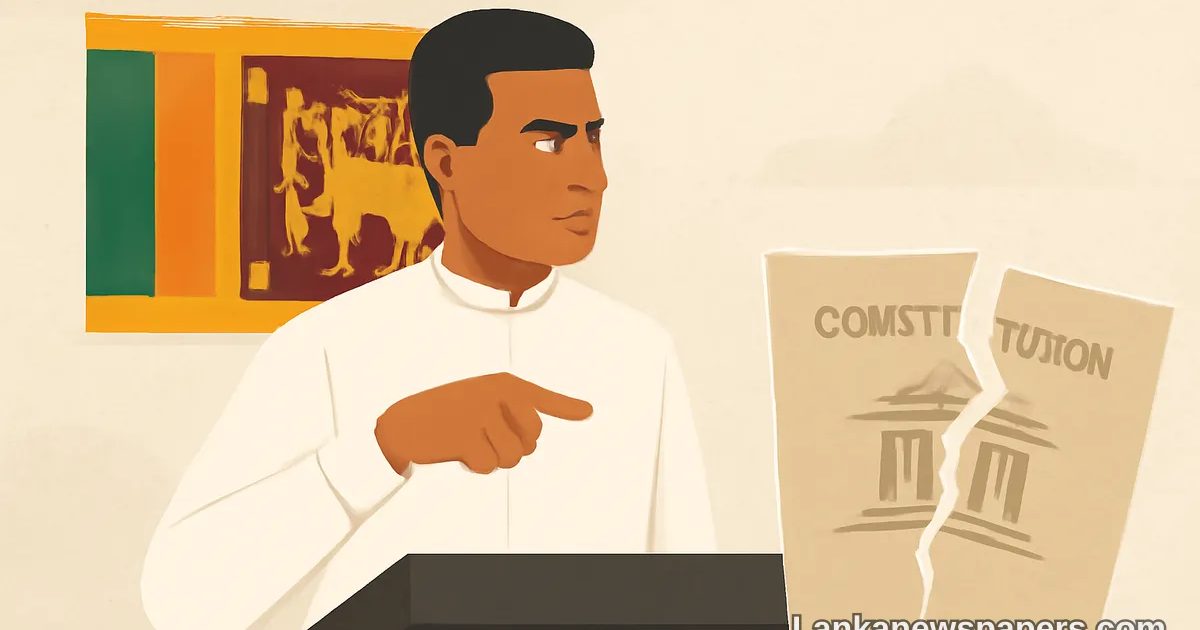 President Dissanayake Doubles Down on Pledge to Scrap Sri Lanka