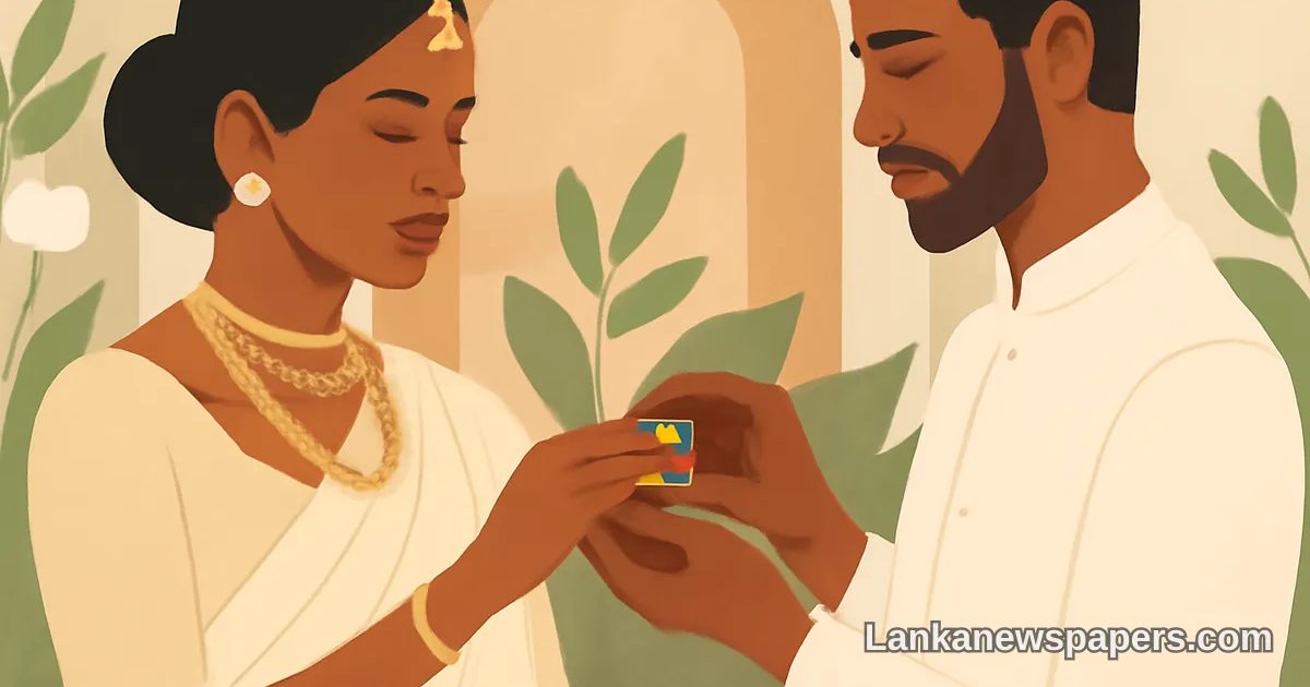 Love Crafted in Emerald: Sri Lankan Intimate Wedding Features Groom-Designed Jewel for His Bride