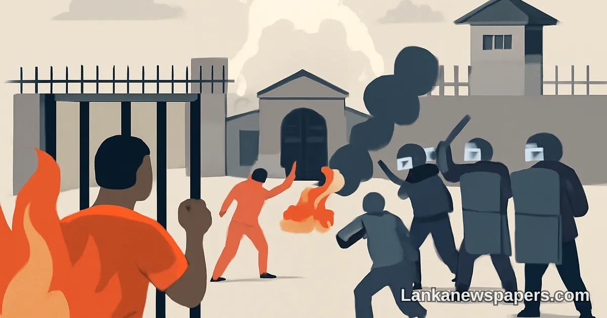 Prison Unrest Grips Sri Lanka as Fresh Riots Erupt, Leaving Inmates Dead