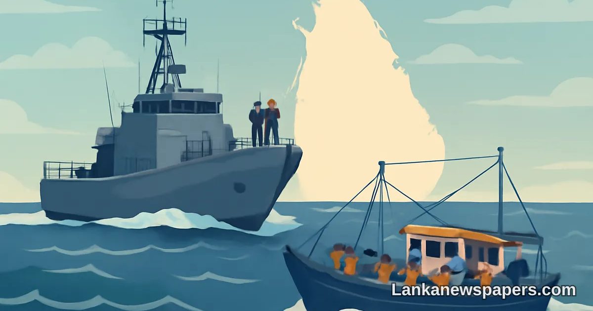 Sri Lanka Navy Apprehends Indian Fishing Vessel and Nine Crew Members in Lankan Waters