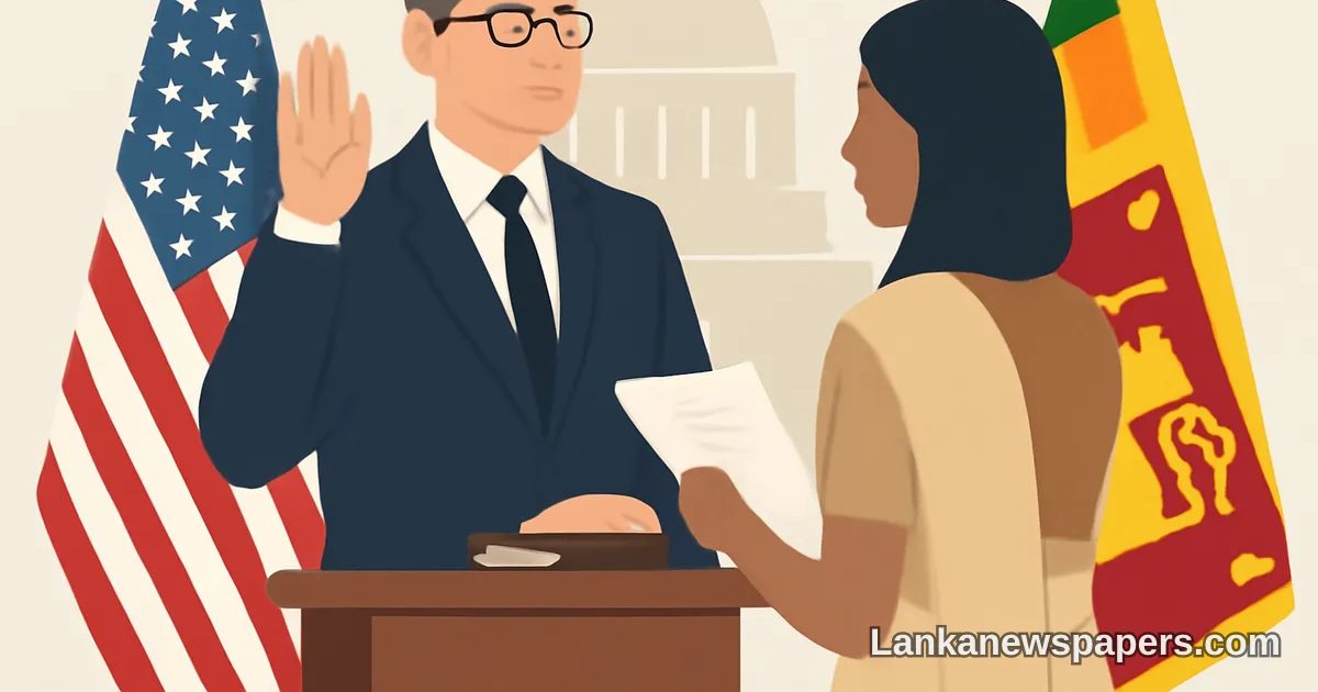 Eric Meyer Takes Oath as New United States Ambassador to Sri Lanka - Lanka Newspapers