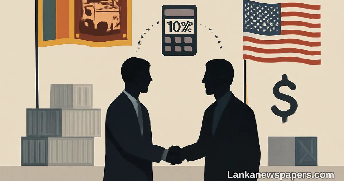 Sri Lanka Maintains US Trade Dialogue Amid Concerns Over Limited Benefits of 10% Tariff Rate